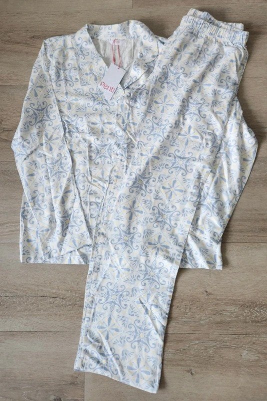 Nieuw Dames Pyjama set, kleur blauw wit, maat m, merk penti, Kleding | Dames, Penti, Ophalen of Verzenden, Nieuw, Maat 38/40 (M)