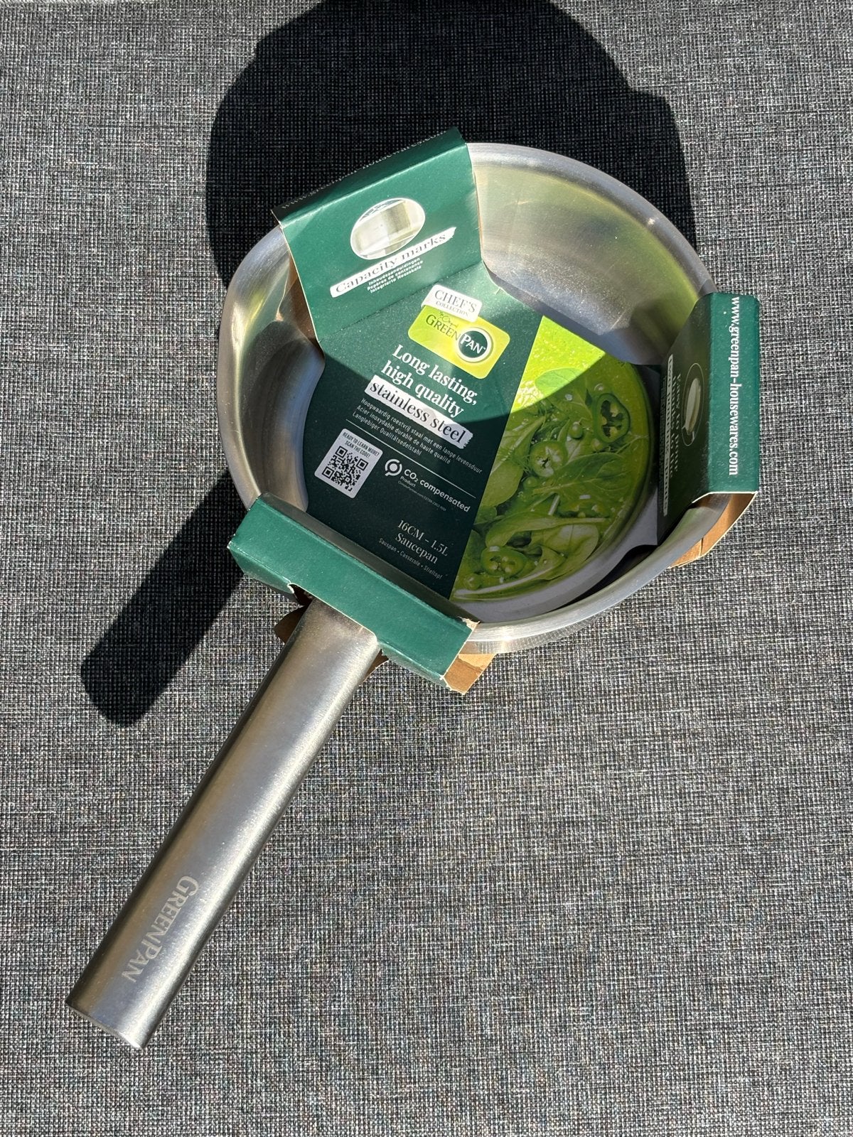 GreenPan Steelpan - Gloednieuw, Huis en Inrichting, Ophalen of Verzenden, Nieuw, Rvs
