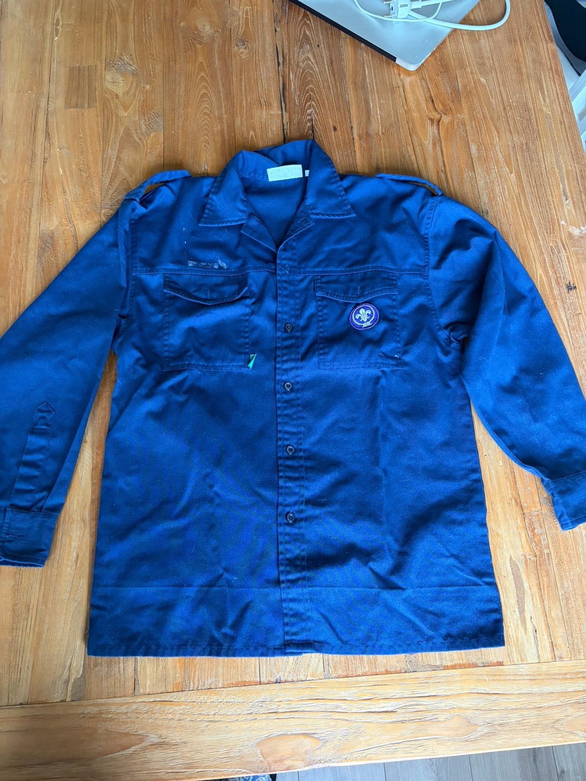 Scouting blouse blauw ( oud model) maat 158, Ophalen of Verzenden, Zo goed als nieuw, Kleding