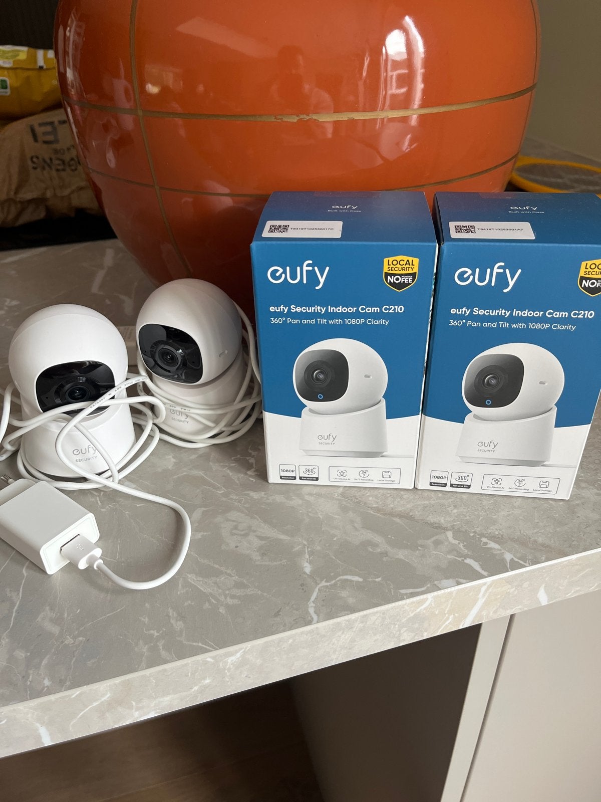 Eufy C210 Indoor Camera - 360&deg; Pan en Tilt, 1080P, Audio, Tv en Foto, Videobewaking, Ophalen, Nieuw, Binnencamera