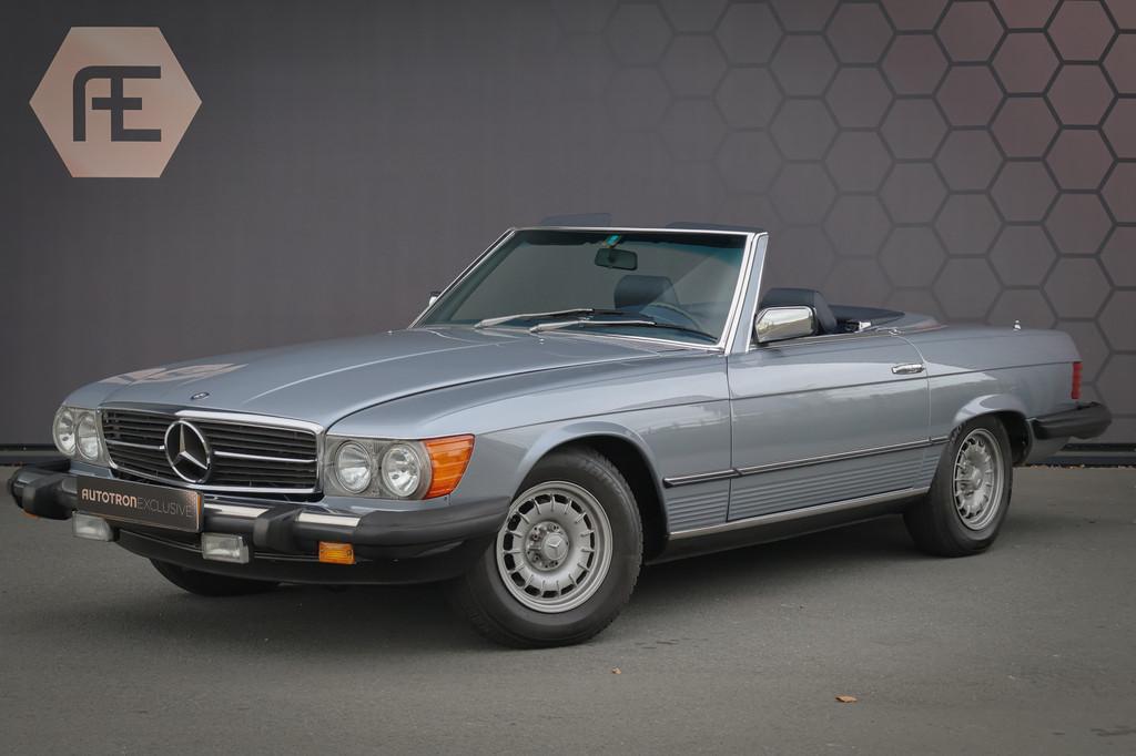 Mercedes-Benz 300-serie 380 SL (bj 1983, semi-automaat), Auto's, Oldtimers, Cabriolet, Blauw, Bedrijf, 2 stoelen