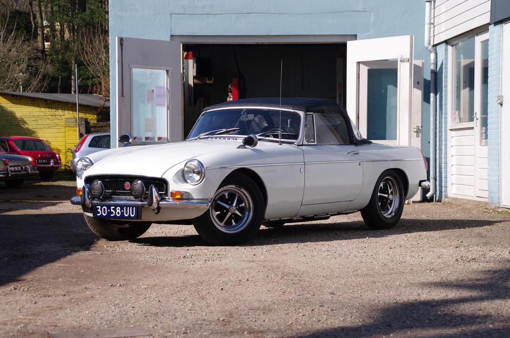 Mg B, Auto's, MG, Bedrijf, Te koop, B, Open dak, Benzine, Cabriolet, Geïmporteerd, Wit, Stof, Gebruikt
