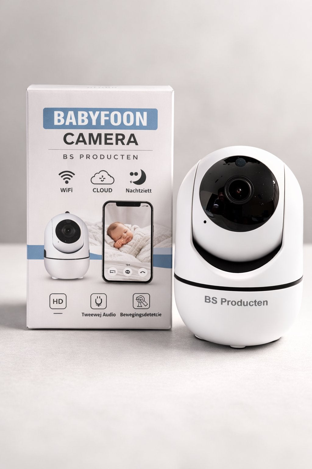 Babyfoon Camera met WiFi, Bewegings- en Geluids, Ophalen of Verzenden, Nieuw, Minder dan 100 meter, Camera