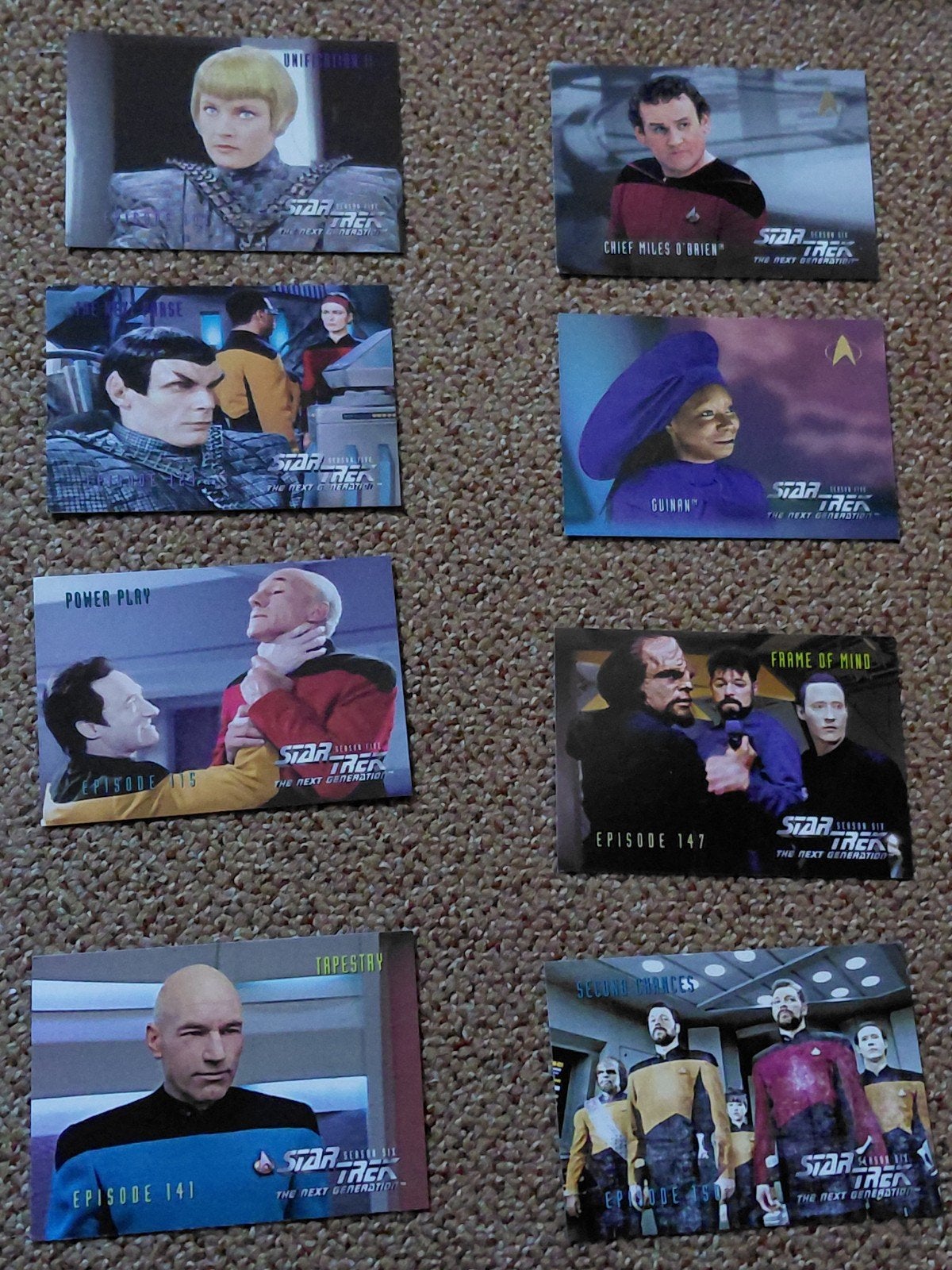 Star Trek TNG The Next Generation verzamelkaarten, Ophalen of Verzenden, Gebruikt, Tv, Overige typen