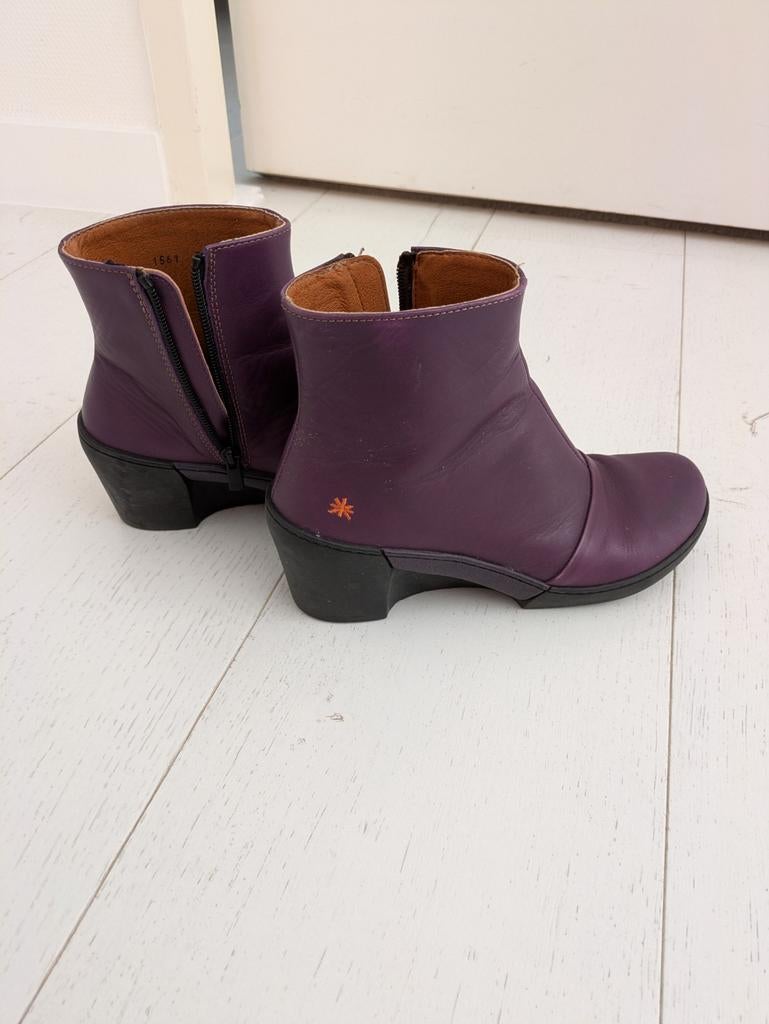 Paarse ART enkellaarsjes, maat 38, Kleding | Dames, Schoenen, Lage of Enkellaarzen, ART, Ophalen of Verzenden, Zo goed als nieuw