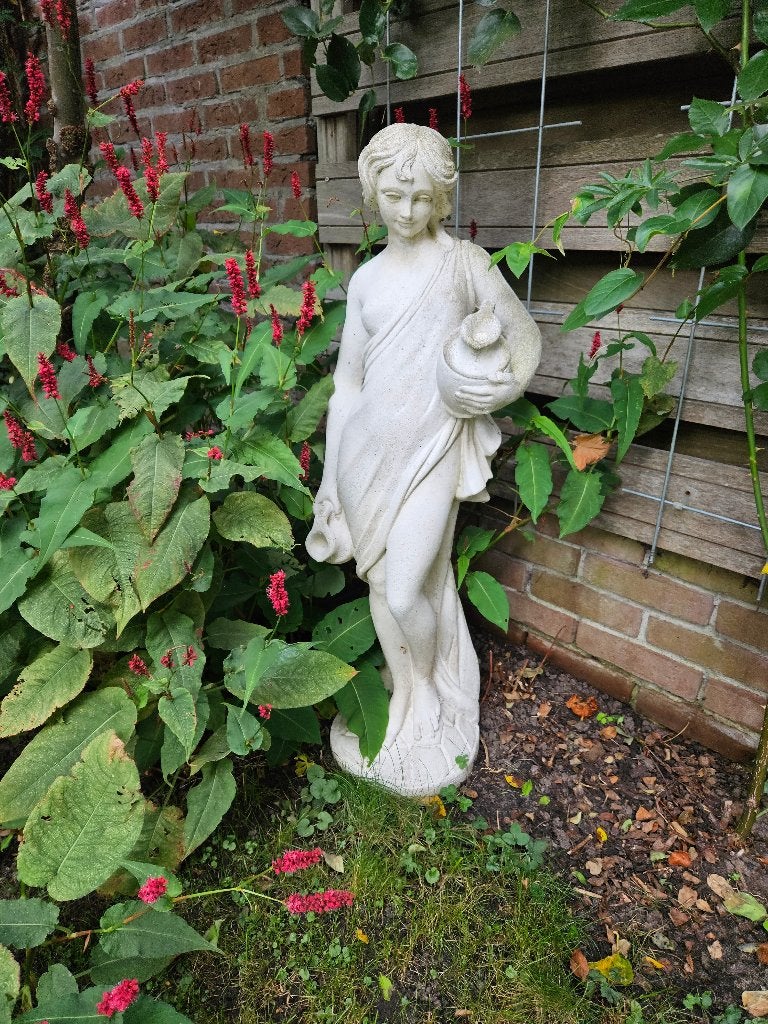 Tuinbeeld, Tuin en Terras, Ophalen, Gebruikt, Steen, Mensenbeeld