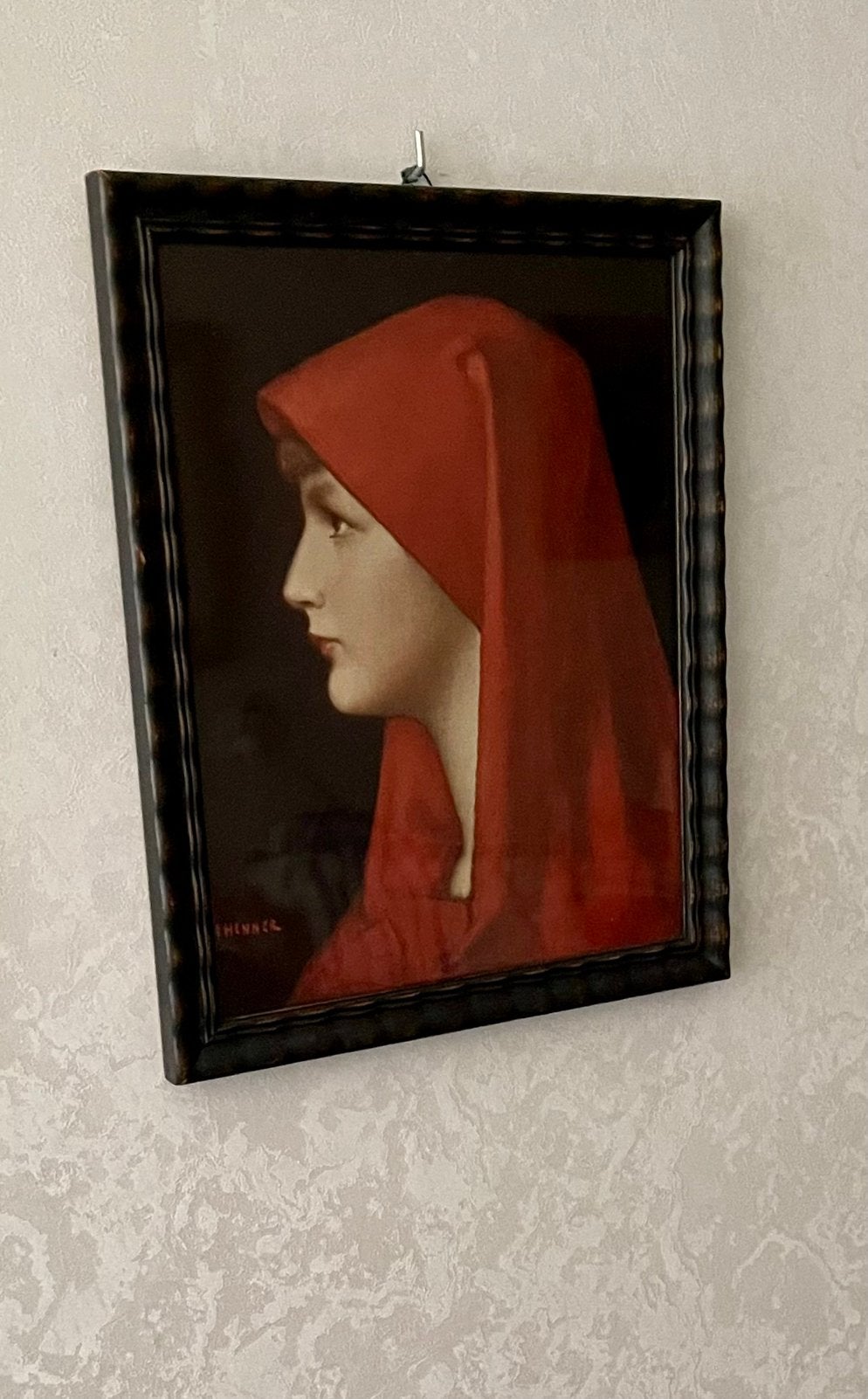 Vintage ingelijste prent Fabiola, Antiek en Kunst, Ophalen of Verzenden