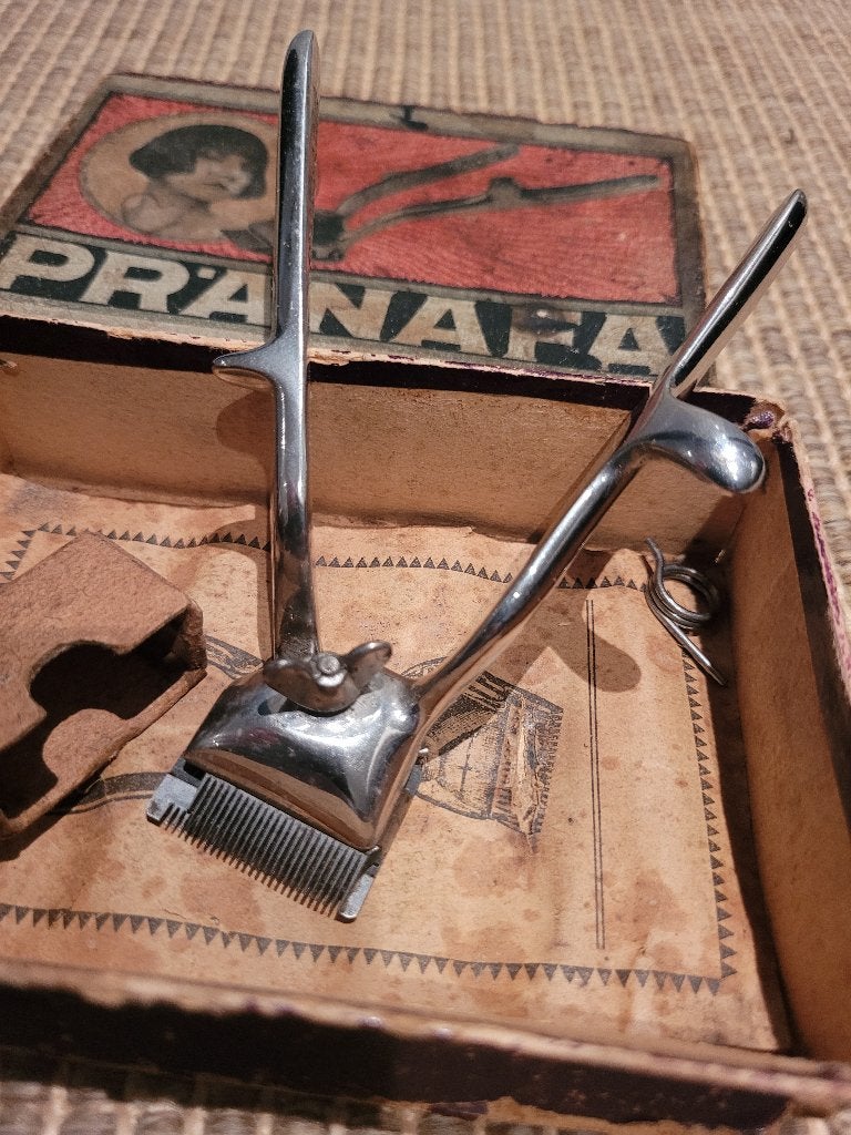 Vintage Pränafa Solingen tondeuse in doos, Ophalen of Verzenden