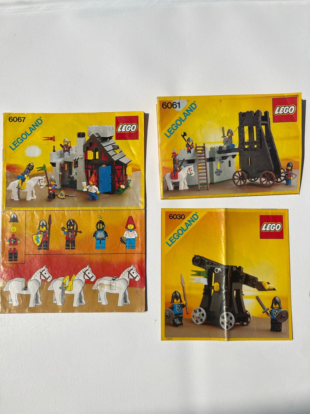LEGO Instructieboekjes 6030, 6061, 6067 (Legoland Castle), Gebruikt, Lego, Accessoire, Ophalen of Verzenden