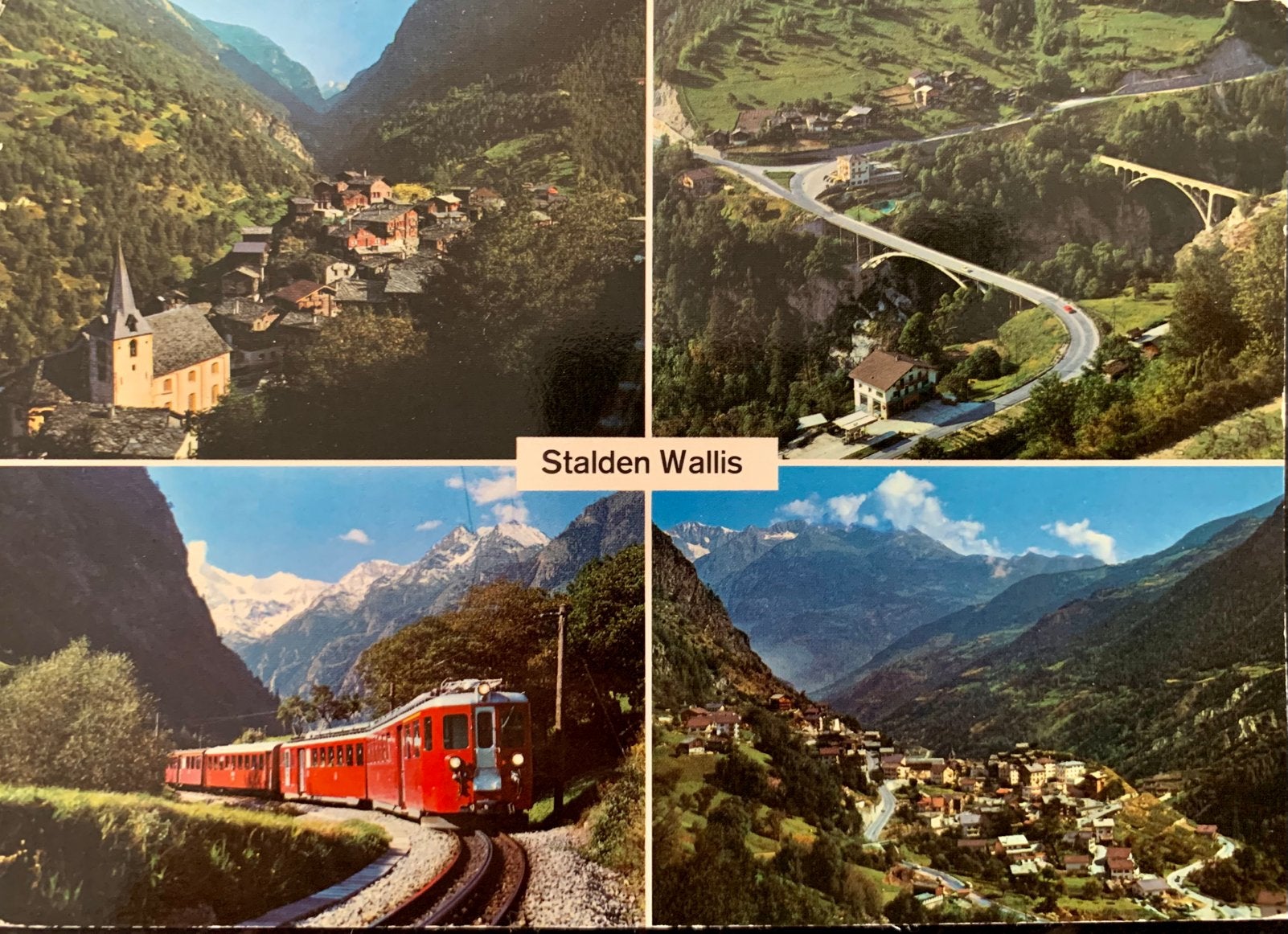 Zwitserland, Stalden Wallis., Ophalen of Verzenden, Gelopen, Overig Europa