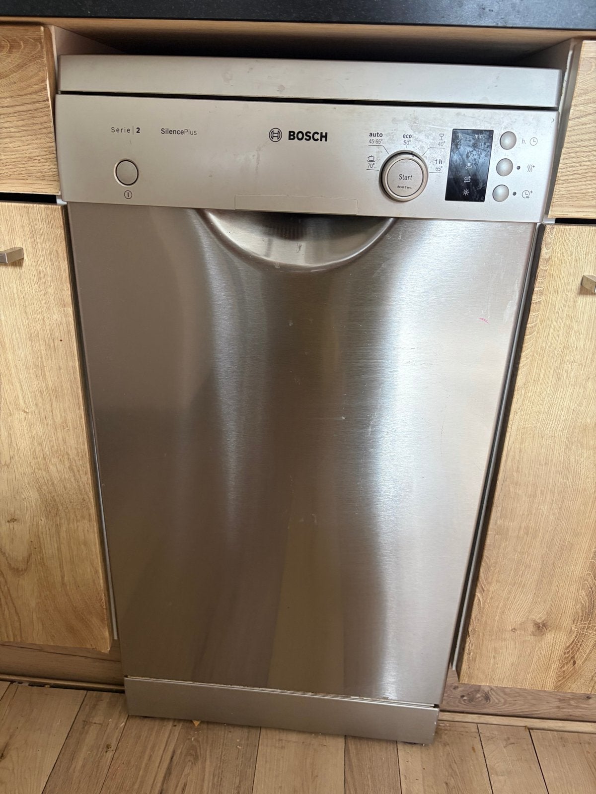 Bosch Serie 2 smalle Vaatwasser 45 cm - Goed Werkend, Ophalen, Gebruikt, 85 tot 90 cm, Eco programma