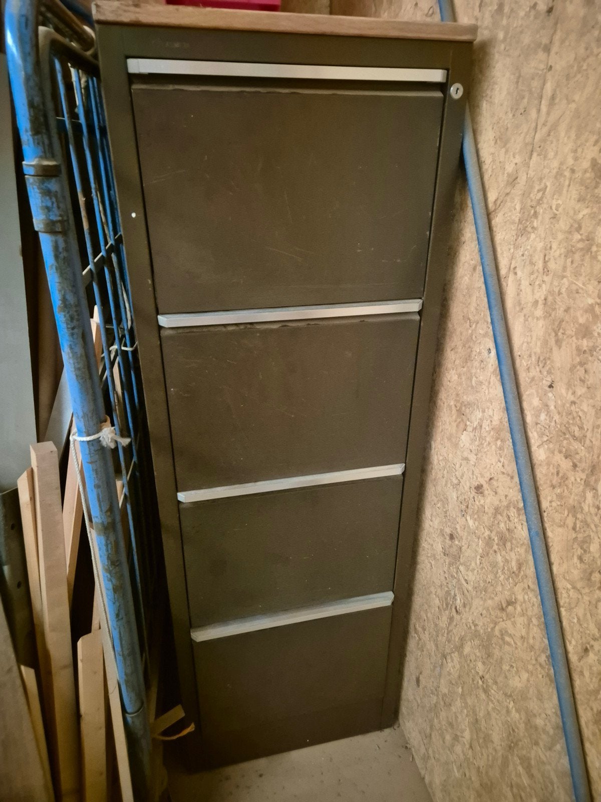 Metalen archiefkast hangmappenkast met 4 laden - gereedschap, Ophalen, Minder dan 50 cm, Gebruikt, 100 tot 150 cm