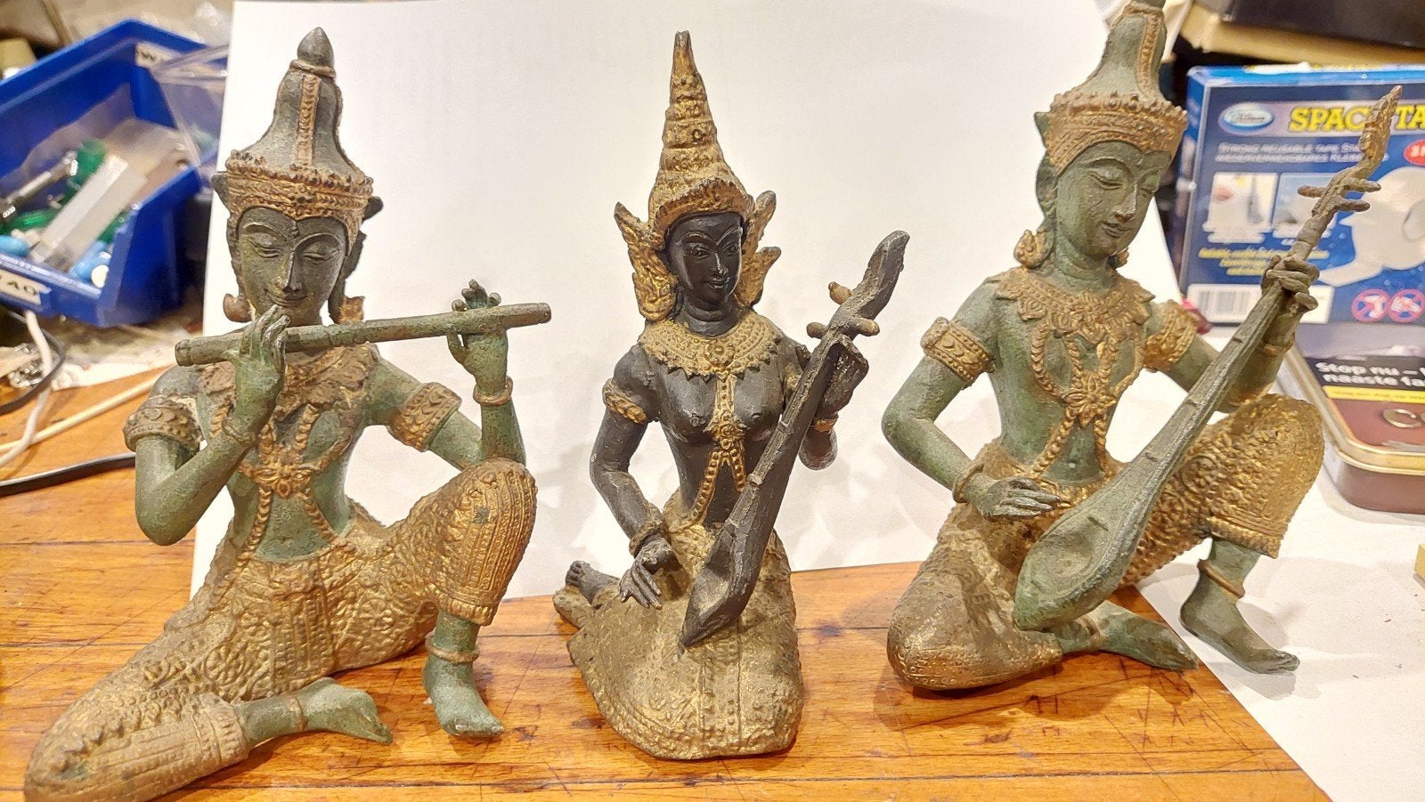 Massieve Bronzen Beelden uit Taiwan (1960-1980), Minder dan 20 cm, Ophalen of Verzenden, Brons, Beeld