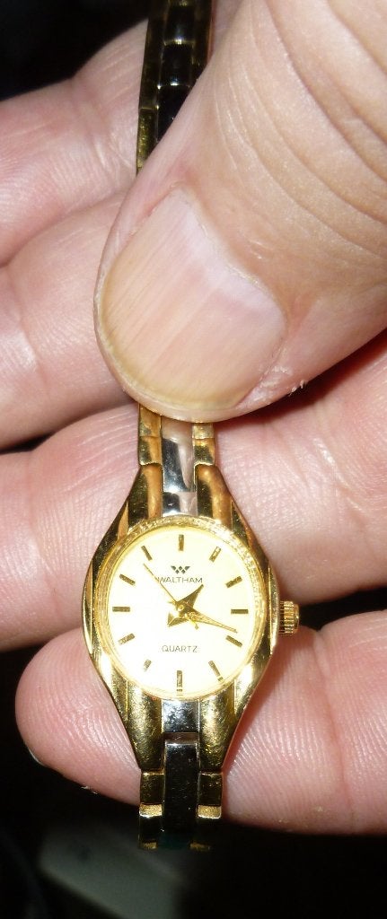 Waltham met nummer achterop kleine fijne dameshorloge, Sieraden, Tassen en Uiterlijk, Overige merken, Staal, Polshorloge, Met bandje
