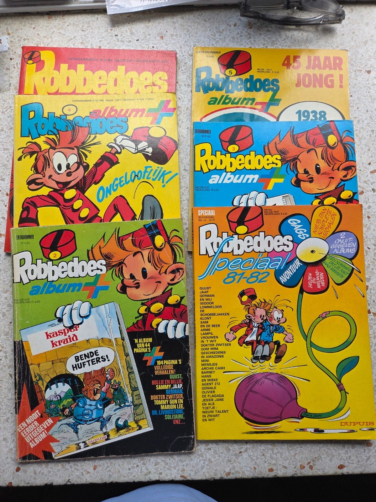 robbedoes specials compleet(6x), Complete serie of reeks, Verzenden, Zo goed als nieuw