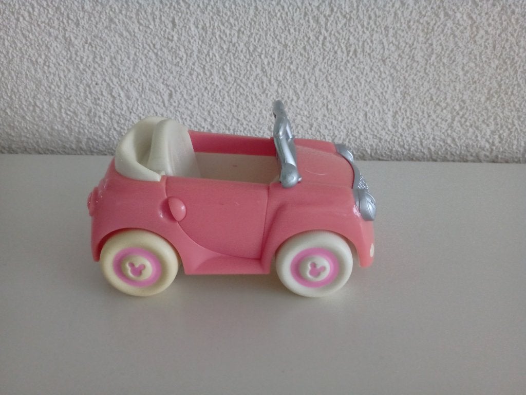 EEN MOOIE MINNIE MOUSE AUTO/CABRIO van de Mickey Mouse Club, Ophalen of Verzenden, Overige figuren, Gebruikt, Beeldje of Figuurtje