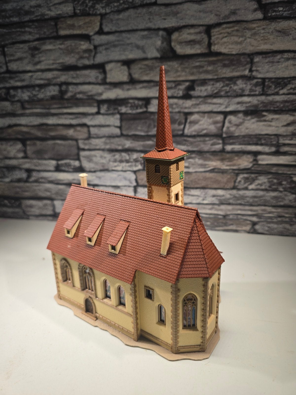 groot kerkgebouw kerk N spoor trein 1:160, Overige merken, Gebruikt, Gelijkstroom of Wisselstroom, Brug, Tunnel of Gebouw