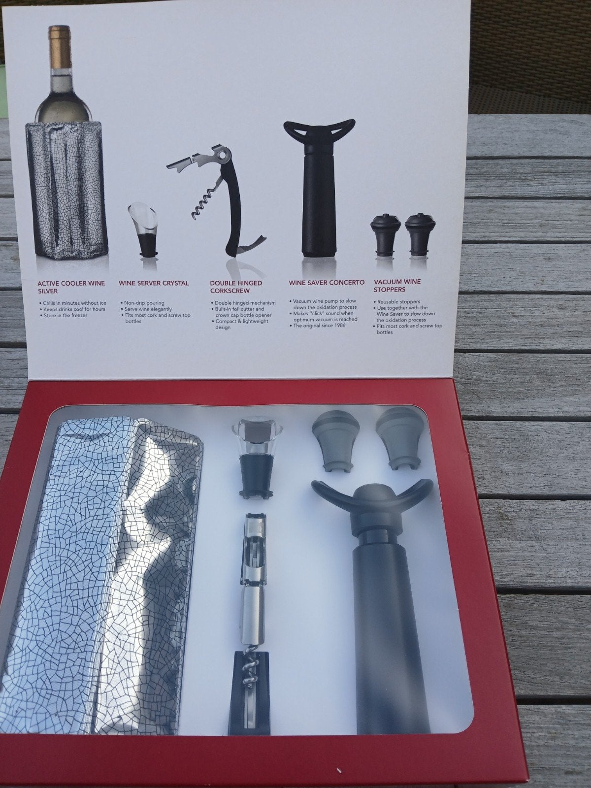Wijnaccessoires set, Overige typen, Ophalen of Verzenden, Metaal, Nieuw