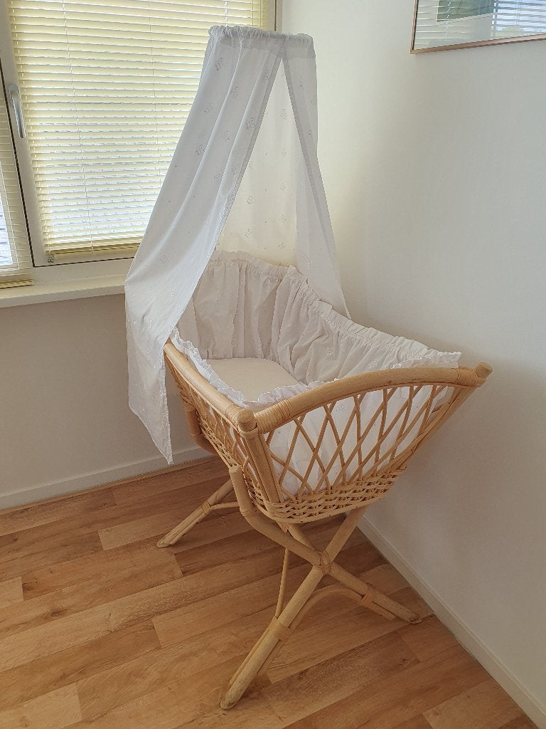 Vintage rotan wieg, Ophalen, Gebruikt, Wieg