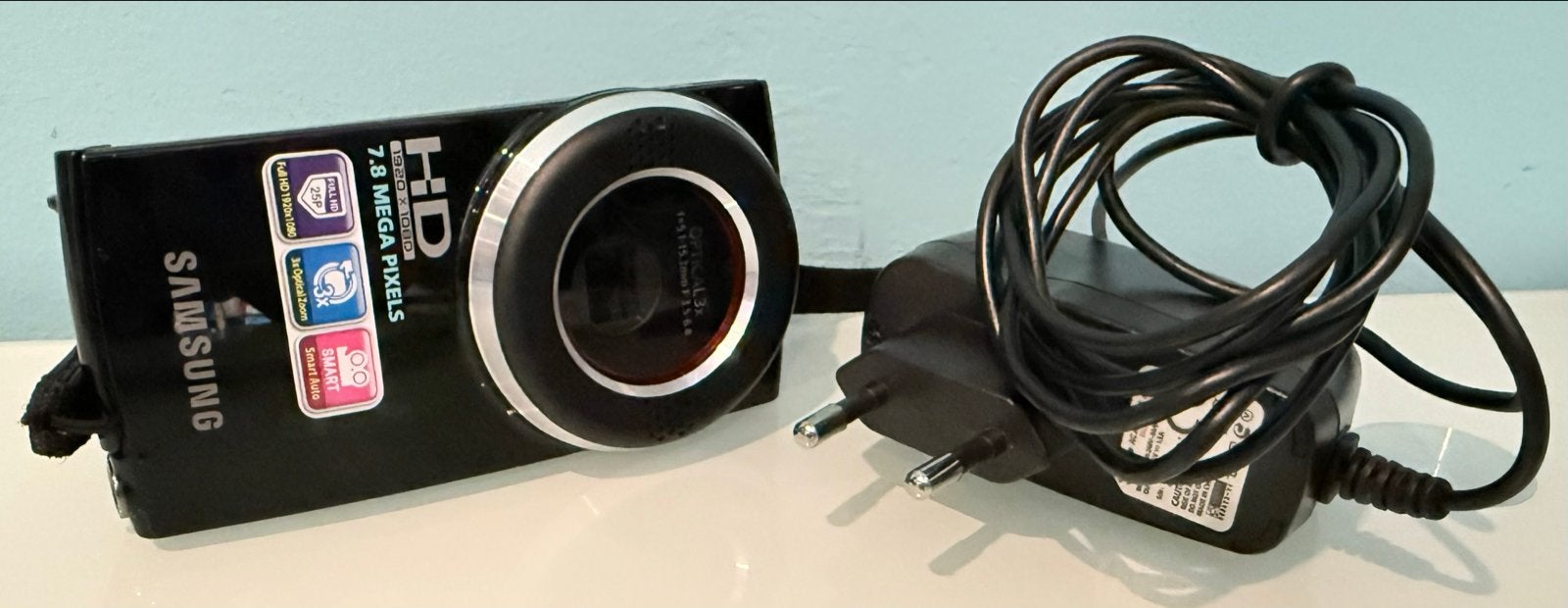 Samsung HMX-U20 HD 7.8 Megapixels Camcorder met Oplader, Full HD, Samsung, Gebruikt, .