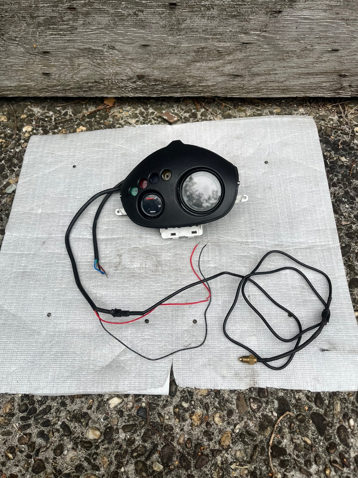 Piaggio zip digitale teller met temperatuur meter., Motoren, Ophalen