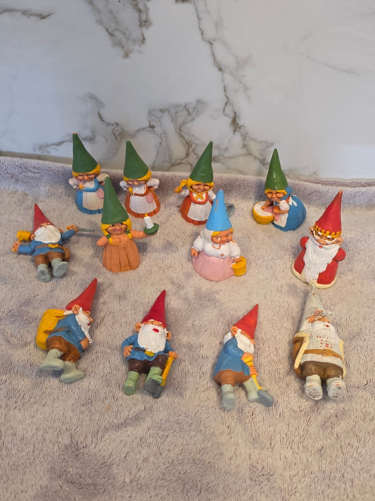 12x Vintage BRB Rien Poortvliet Kabouters – Verzamelset, Ophalen of Verzenden, Gebruikt