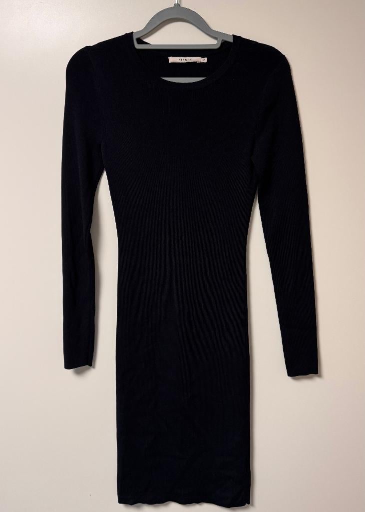 Nikkie jurk Jolie zwart met lange mouwen, Zwart, Ophalen of Verzenden, Nikkie, Maat 34 (XS) of kleiner