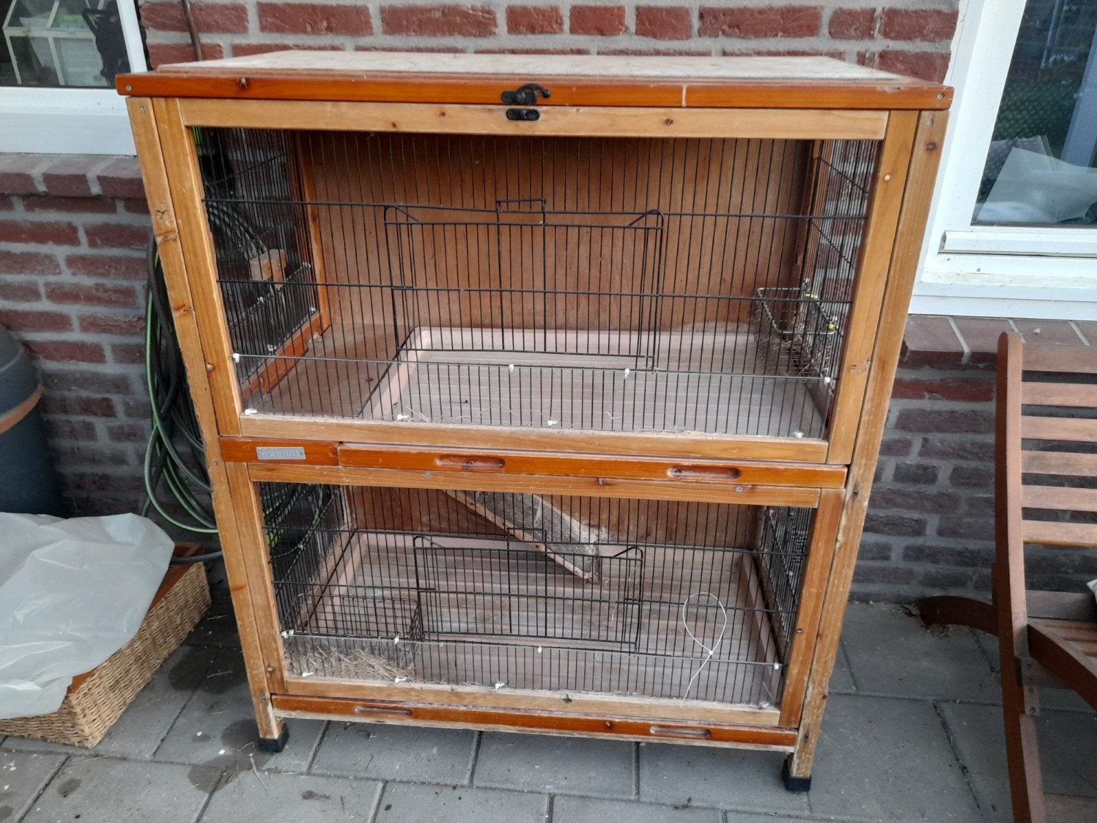 Caviahok dubbele verdieping met schuiflades, Ophalen, Gebruikt, Cavia, 90 cm of meer
