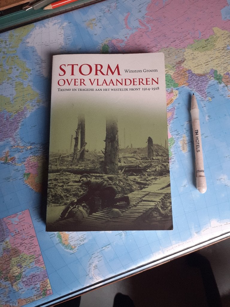 Storm over Vlaanderen 1914-1918  1 ste WO Ieper, Verzamelen, Militaria | Algemeen, Verzenden, Landmacht, Overige gebieden, Boek of Tijdschrift