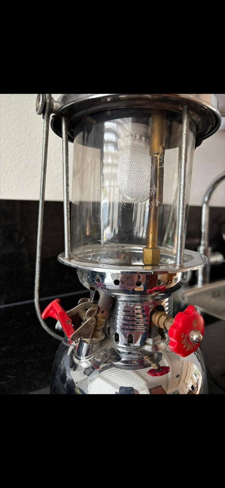 Vintage Petromax petroleumlamp - Chroom, Ophalen