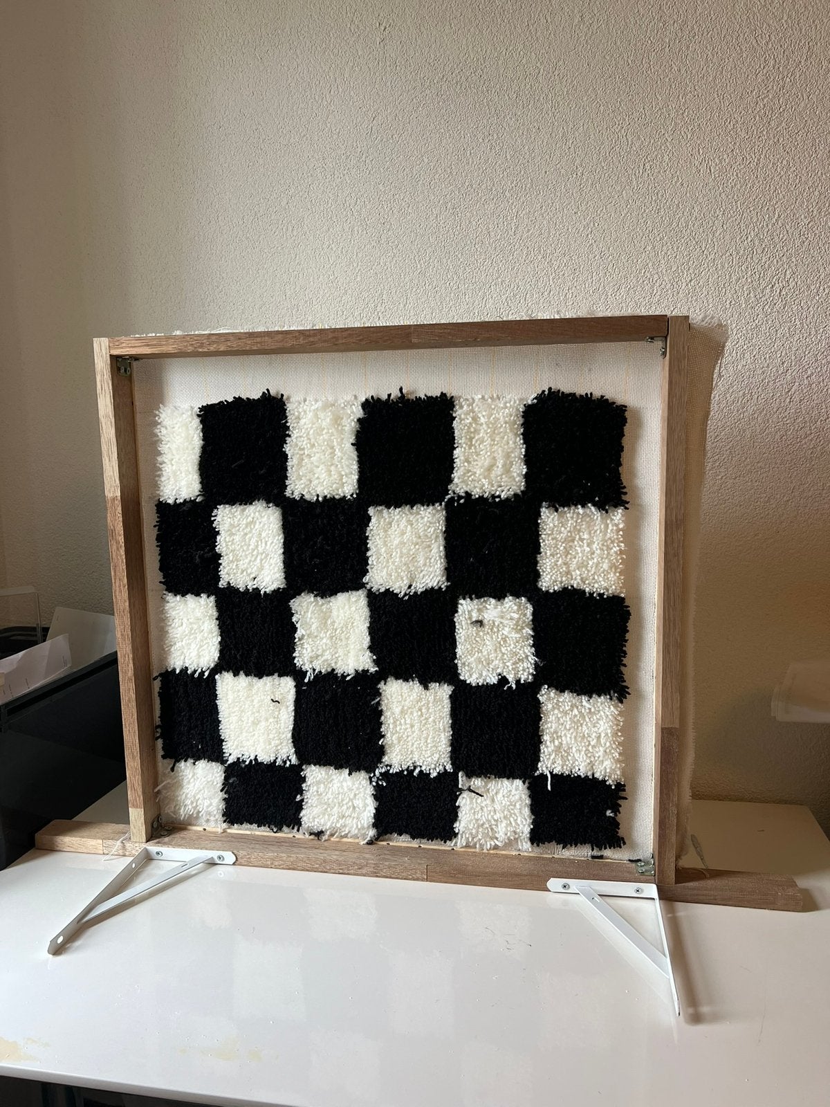 Tufting doek + benodigdheden, Ophalen, Gebruikt