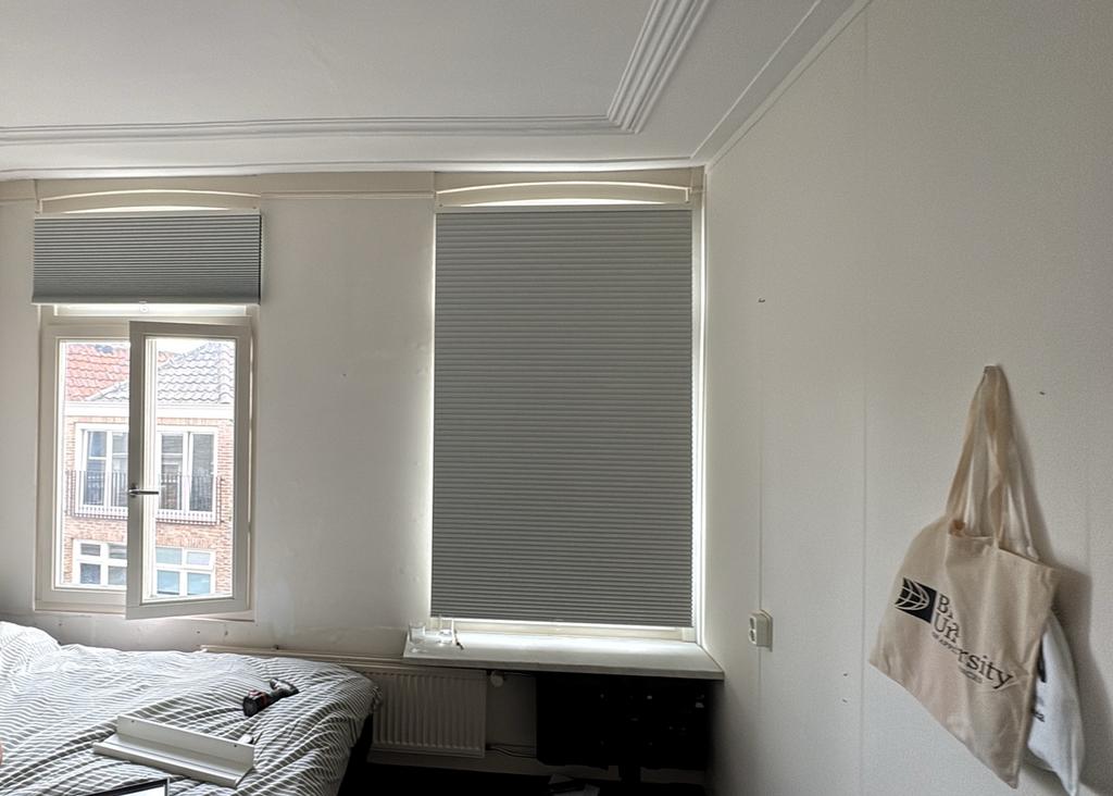Trippevals Ikea plissé verduisteringsgordijnen, Ophalen, Gebruikt, 200 cm of meer, 50 tot 100 cm