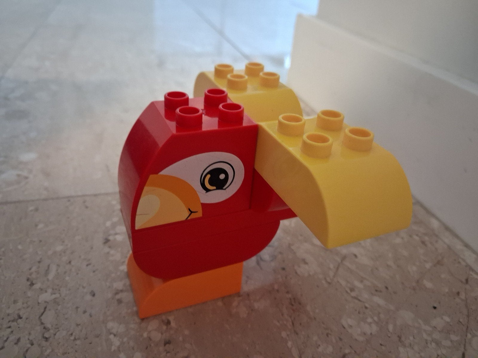 Lego Duplo Papegaai - Rood met Gele Vleugels