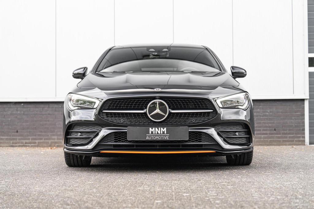 Mercedes CLA Shooting Brake 250 AMG Orange Edition|Pano|HUD|, CLA, Gebruikt, Zwart, Leder en Stof
