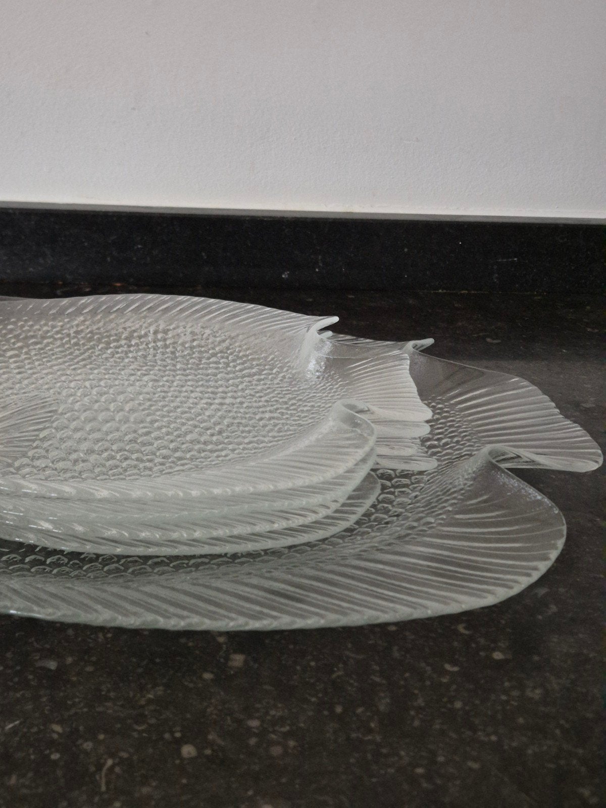 Vintage Arcoroc France visschalen, Vintage, Ophalen of Verzenden, Glas, Schaal of Schalen