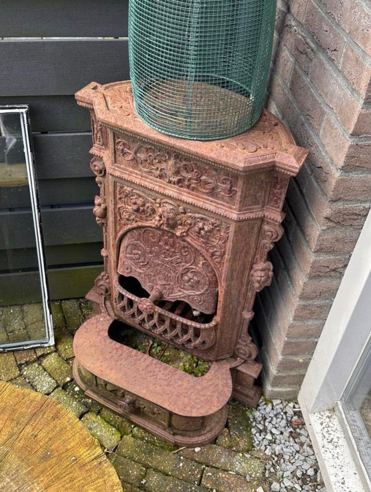 Gietijzeren kachel, Tuin en Terras, Tuinhaarden, Ophalen, Gebruikt