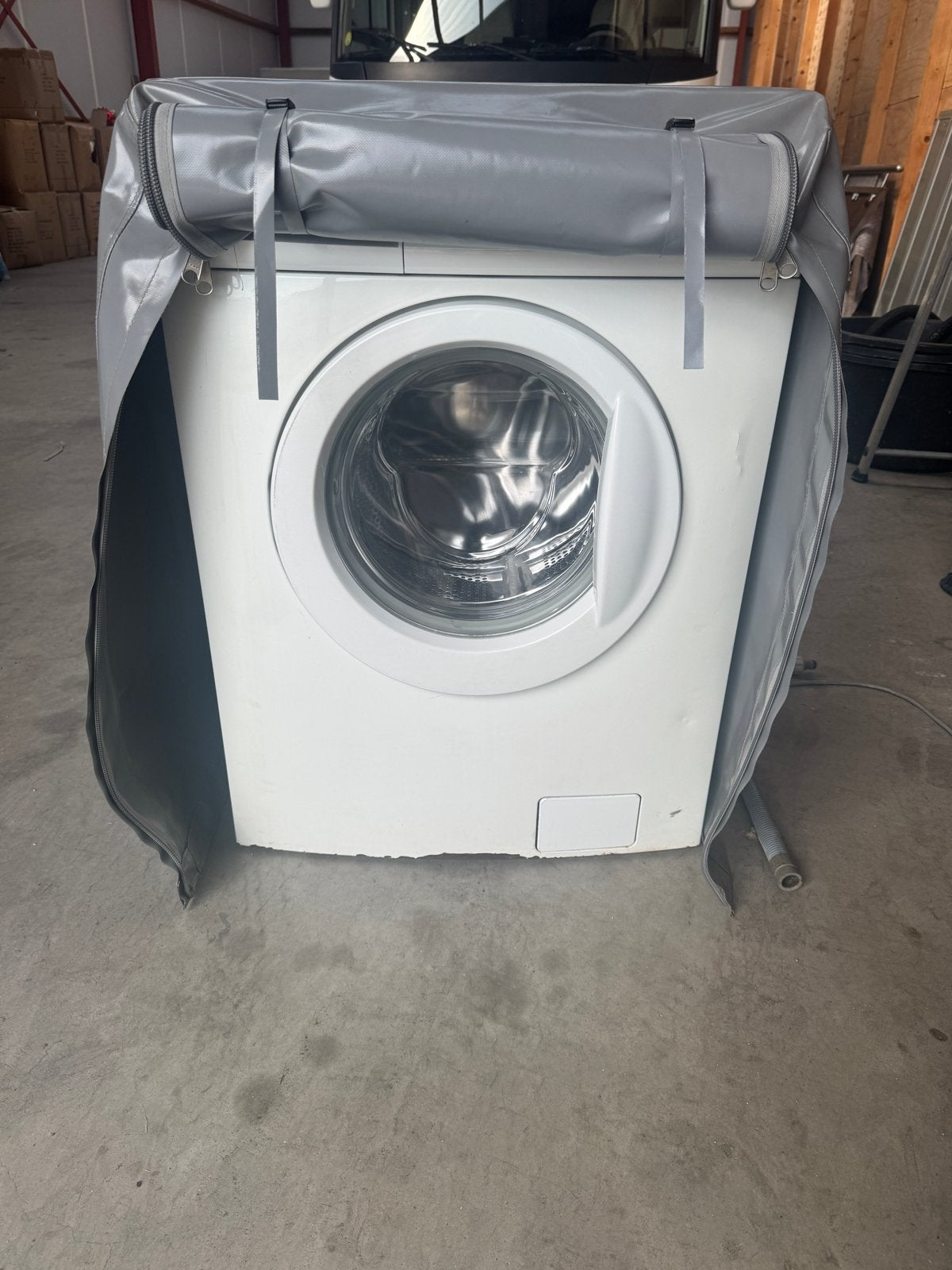 Zanussi Wasmachine met speciale hoes - Gebruikt, Goede Staat, Ophalen, Gebruikt, Voorlader, Kort programma
