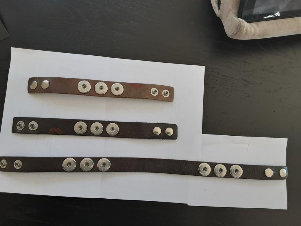 Noosa armbanden., Ophalen, Zo goed als nieuw, Bruin, Leer