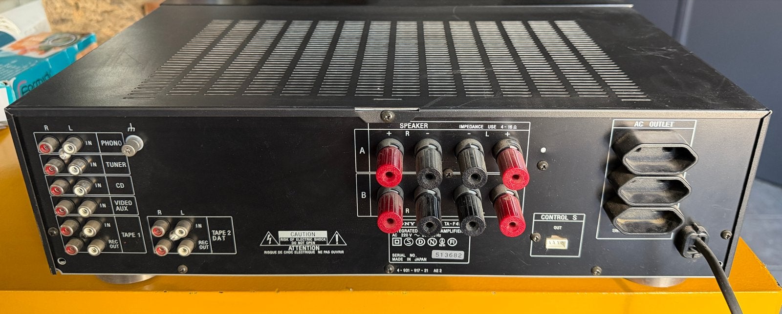 Sony TA-F410R Stereo Versterker - Vintage Audio, Gebruikt, Ophalen of Verzenden, 60 tot 120 watt, Sony