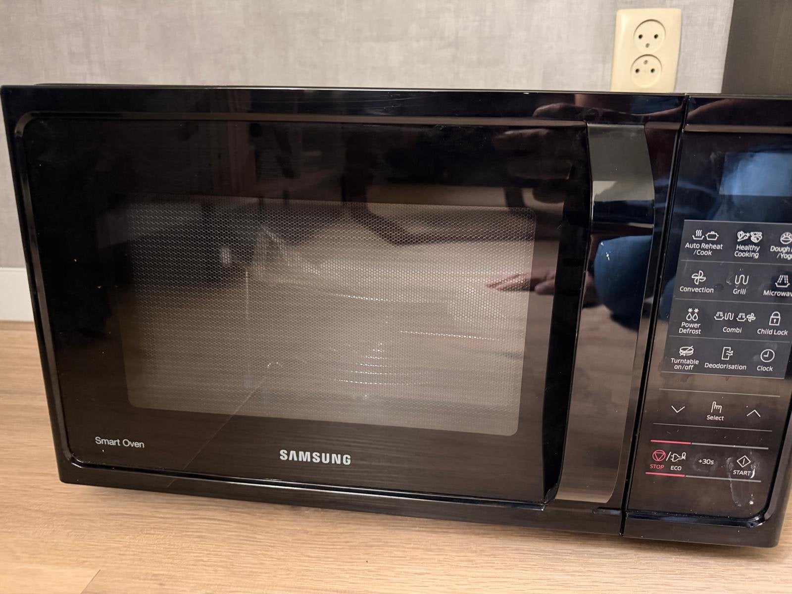 Samsung Combimagnetron MC28H5013AK Zwart, Witgoed en Apparatuur, Ophalen, Combimagnetron, Grill, Zo goed als nieuw