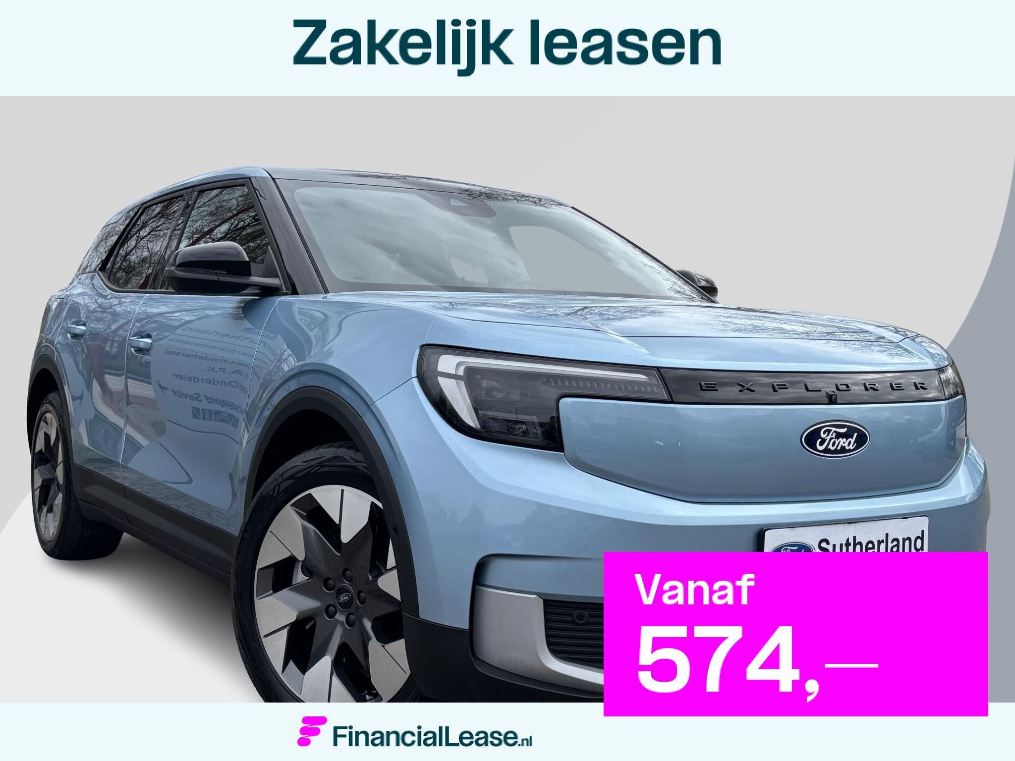 Ford Explorer Premium Extended Range AWD 79 kWh 340pk! | Vie, Automaat, Dealer onderhouden, Blauw, 340 pk