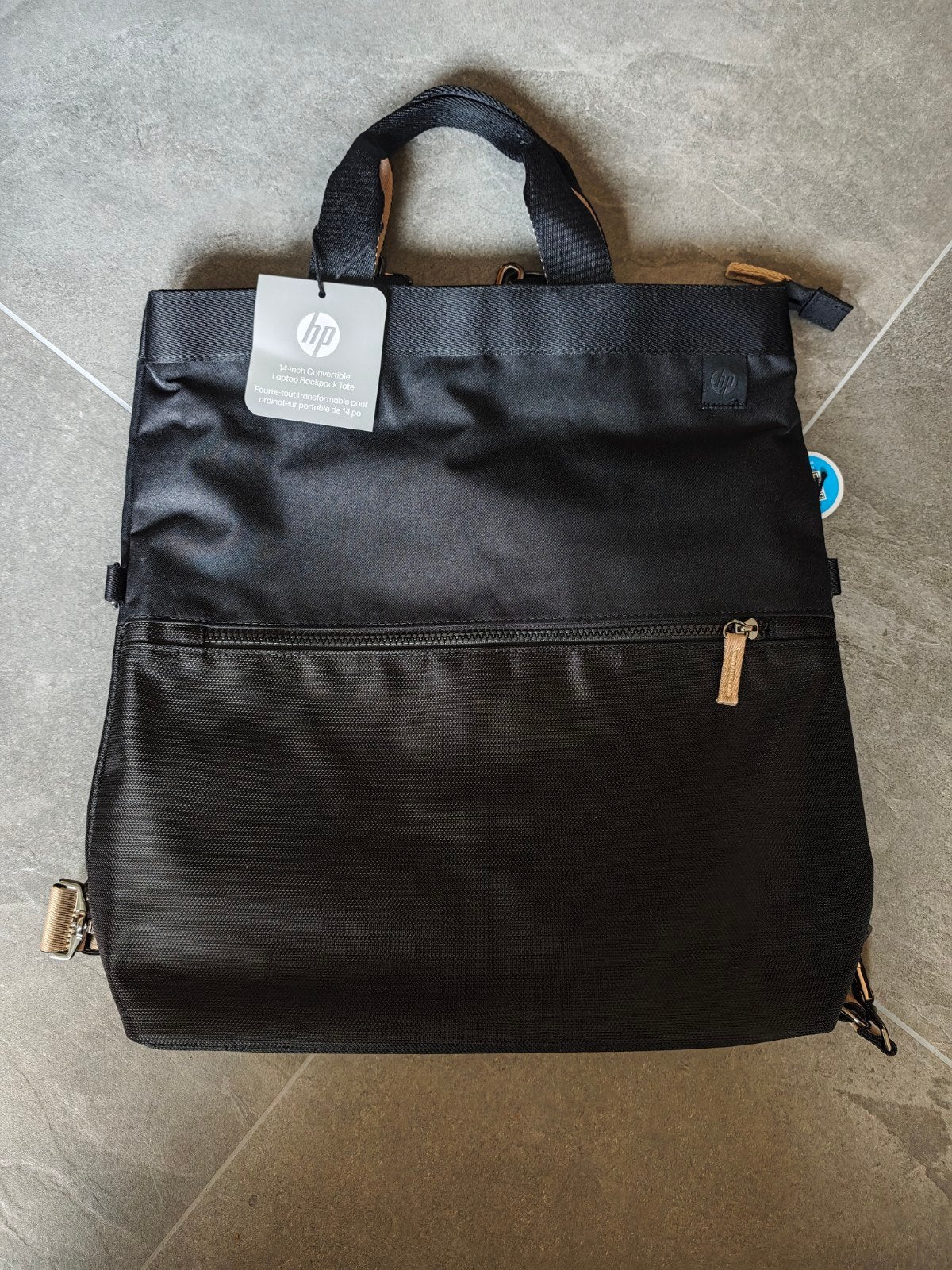 HP 14 inch laptop tas totebag en rugzak 2 in 1, Computers en Software, Ophalen of Verzenden, Rugzak, Gevoerd laptopvak, Nieuw