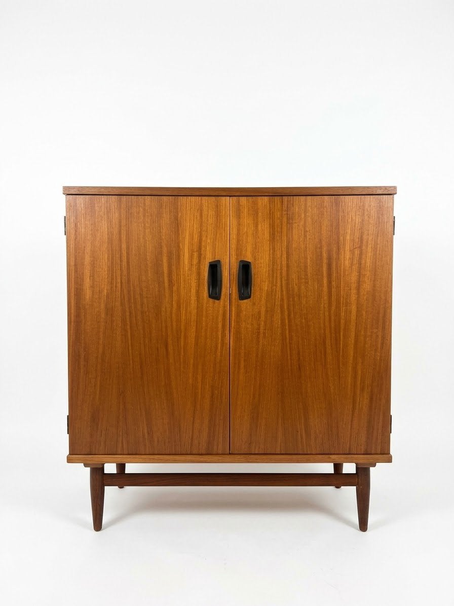 Vintage kastje teak fineer | set kast, ., ., 25 tot 50 cm, .