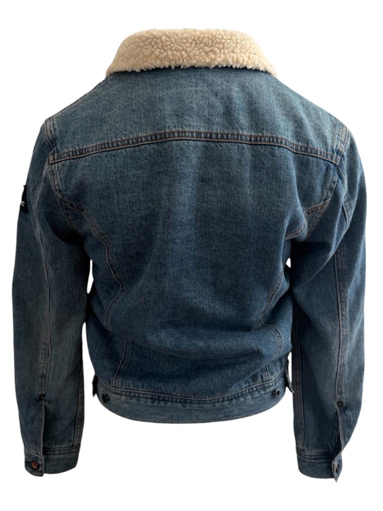Denham spijkervest S, Blauw, Ophalen of Verzenden, Zo goed als nieuw, Maat 34 (XS) of kleiner