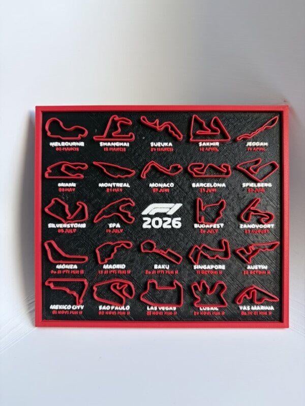 3D-geprinte F1 kalender 2026, Ophalen of Verzenden, Nieuw, 1:50 tot 1:144