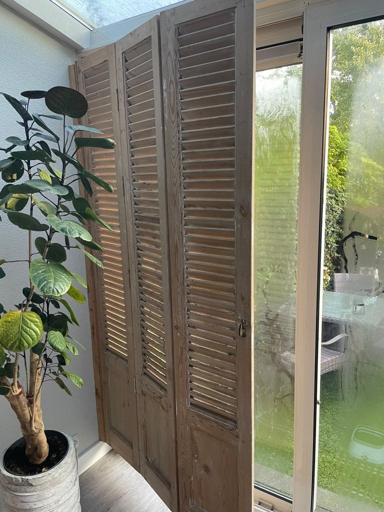 Houten Louvredeuren / Shutters, Ophalen, Zo goed als nieuw