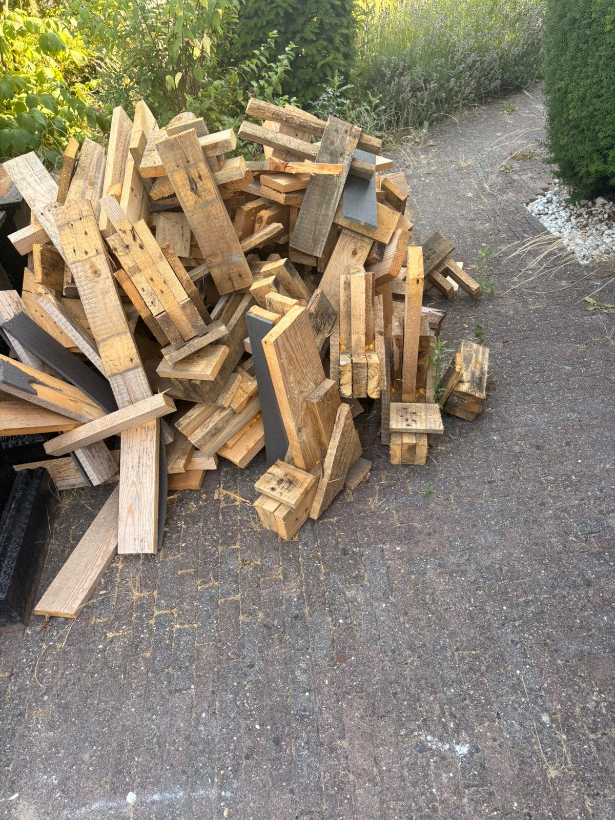 Graris pallet hout, Tuin en Terras, Haardhout, Minder dan 3 m³, Ophalen, Overige houtsoorten