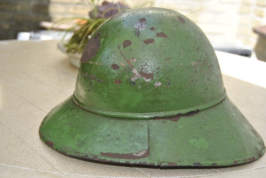 Het eerste experimentele proefmodel van de Nederlandse helm, Ophalen of Verzenden, Landmacht, Nederland, Helm of Baret