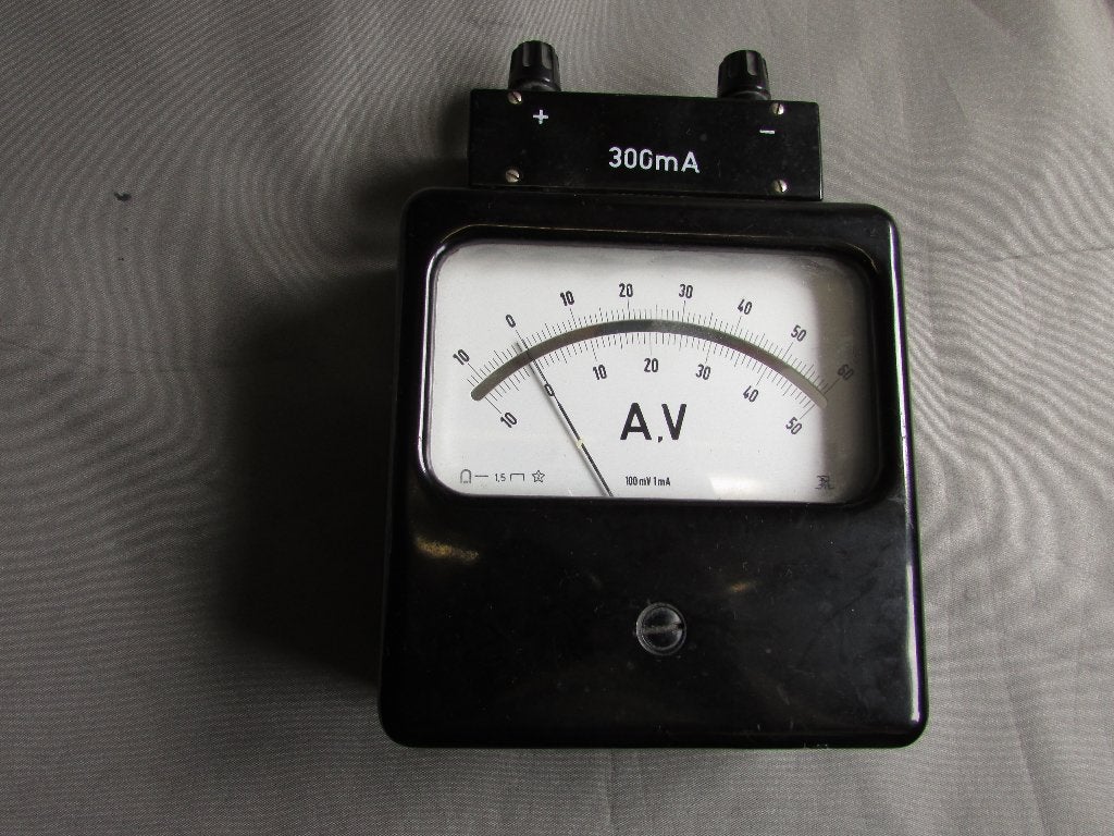 Oude Ampere/voltmeter., Ophalen of Verzenden, Gebruikt, Elektriciteit