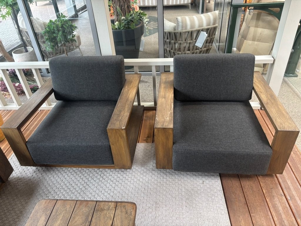 Fonteyn | Loungeset Mateo | Showroommodel, Tuin en Terras, Ophalen, 5 zitplaatsen, Gebruikt, Teakhout